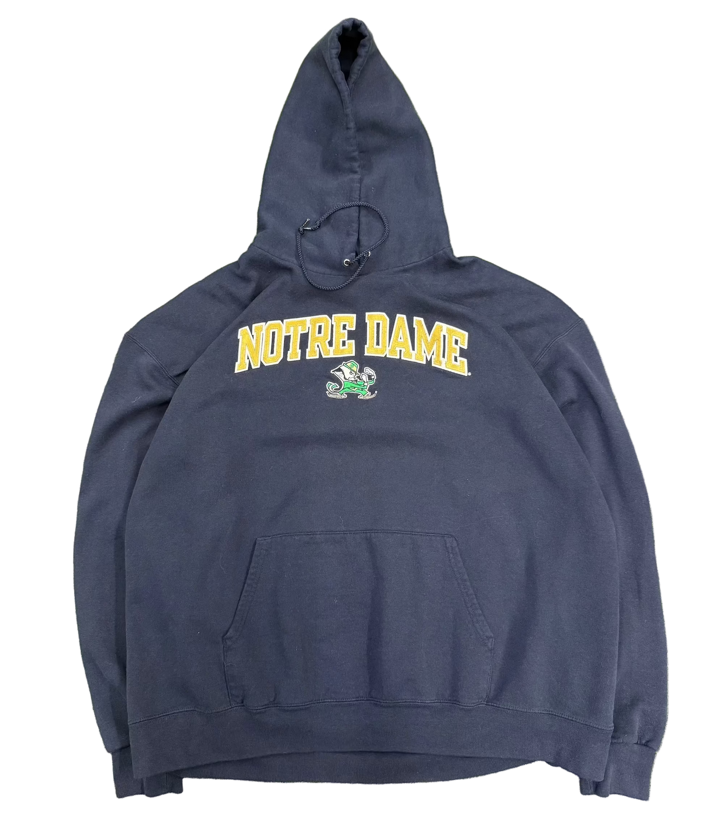 Vintage Champion Notre Dame Fighting Irish Embroidered Hoodie Sweatshirt