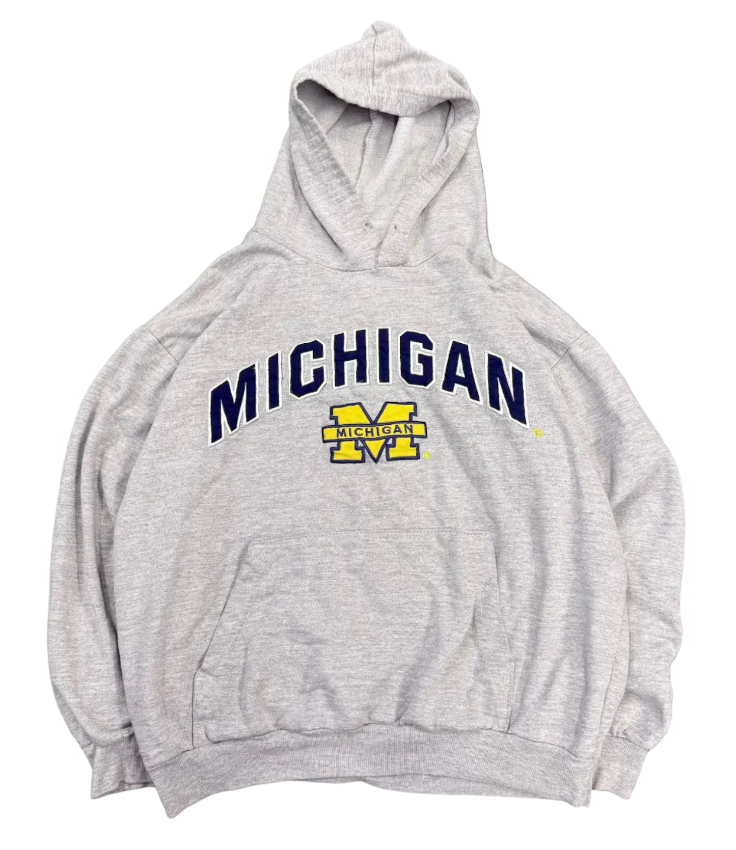 Vintage 90’s Big Ball Sports Michigan Wolverines Embroidered Hoodie Sweatshirt