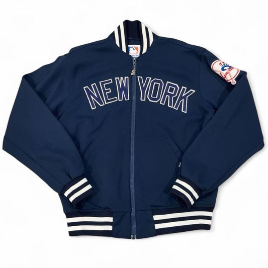 New York Yankees Bomber Jacket by Starter Navy Blue Size M great condition #starter #Bomber #Jacket #MLB #Yankees